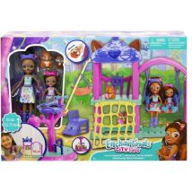 Enchantimals L'aire De Jeux Avec Les Soeurs Ecureuils - Poupees, Animaux, Accessoires - Mattel - Hhc16