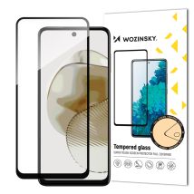 Verre Trempé Durable Pour Motorola G73 Plein Écran Avec Cadre Full Glue Noir