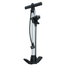 Dresco Pompe À Vélo Avec Manomètre 52 Cm – Compatible Presta/dunlop/schrader, Argent Pliable