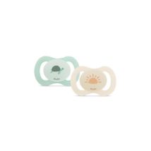 Duo Sucettes Anatomiques - 0/2 Mois - Tortue