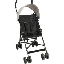 Poussette Canne Fixe Avec Canopy Black Chiné