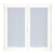Ensemble De Voilages Blancs Unis Avec Passe-tringle, 2x 60x160cm - Faciles À Installer, Atout Ciel