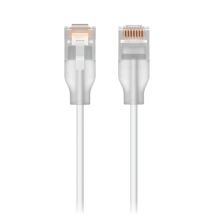 Cable Reseau Ubiquiti Uacc-cable-patch-el-3m-w Translucide, Blanc Cat6