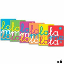 Cahier À Spirale Lamela Din A4 80 Volets (6 Unités)