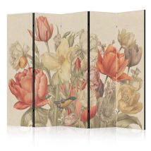 Paravent -fleurs Coloréesclair - Illustration 225x172
