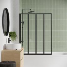 Pare Baignoire 4 Volets Lexia Noir 110 X 140
