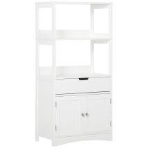 Meuble De Salle De Bain Multi-rangement Blanc