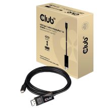 Câble Adaptateur Club 3d Usb-c Vers Displayport Noir 1,8 M