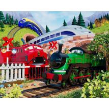 Papier Peint Mural Walltastic Train Aventure 305x244 Cm