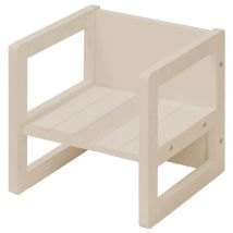 Tabouret Évolutif Enfant - 3 Hauteurs - Style Campagne - Beige / Cachemire