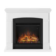 Cheminée Électrique Décorative "helmi" Blanche - Powerflame