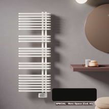 Sèche-serviettes Électrique 500w Noir Opaque. Collecteurs À Droite Jazz S - Irsap