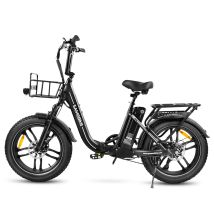 Vélo Électrique Pliable Samebike C05 Pro Step-through, 500 W, 36 V, 13 Ah, Gros Pneu, Noir
