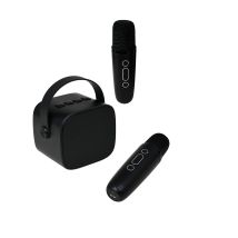 Enceinte Bluetooth 5.1 Avec 2 Micro Karaoké Sans Fil Modèle Party Btmic 15w Noir Party