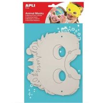 Sachet Masque Carton Animaux 6 Unités
