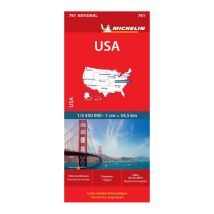 Carte Usa Michelin Routière & Touristique 1/3 450 000