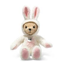 Steiff Peluche Jouet Câlin Hoodie-teddy Lapin Blanc - 27 Cm Jouet