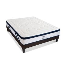 Ensemble Suite Presidentielle 180x200 Cm Matelas Mémoire De Forme + Sommier Bois