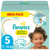 Couches Bébé Taille 5 11-16kg Premium Protection PAMPERS