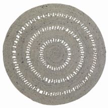 Tapis Coton Bibek Grey Par Nattiot - Ø 110 Cm