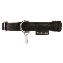 Collier En Simili Cuir Noir Pour Chien Macleather