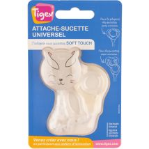 Tigex - Attache Sucette Blanche Universel Soft Touch Tigex - L'attache-sucette
