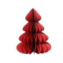 Sapin De Noël Decoris Rouge Papier Ø 72 X 90 Cm