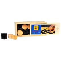 Longfield Games Pions De Jeu De Dames Avec Boite De Rangement Longfiel