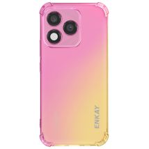 Coque Pour Honor 400 Lite Souple Coins Renforcés Design Dégradé Rose Champagne Enkay