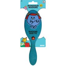 Brosse À Cheveux Ovale Bleu Pailleté Madame Risette Monsieur Madame