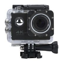 Caméra Sport 4k Ultra Hd Waterproof Wifi Pour Cyclisme Plongée Sous-marine Action 1080p + Sd 8go Noir Yonis