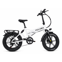 Vélo Électrique Pliable Fat Bike 20" Puluma Eb Fm-2.0, 48v 15ah Removoible, Blanc