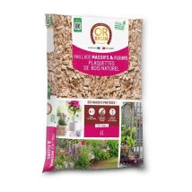 Paillis Bois Naturel Or Brun Plaquettes 6 L Pour Massifs Et Potager