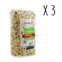 Sabarot - Lot X3 Mélange 5 Graines - Sachet 900g