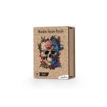 Puzzle En Bois 232 Pièces Skull Tête De Mort Multicolore 199×151×69 Mm Recent Toys