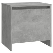 Table De Chevet Gris Béton 45x34x44,5
