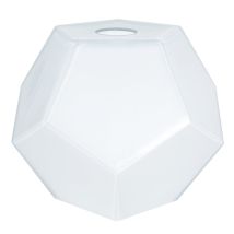 Abat-jour Verre Géométrique Goshinblanc D18 Cm