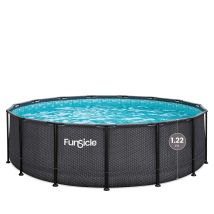 Piscine Tubulaire Ronde Funsicle Noire Ø4,57m X H1,22m