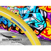 Pneu Dutchperfect 28 X 1,40 40-622 Mm Jaune Anti-fuite Avec Réflexion