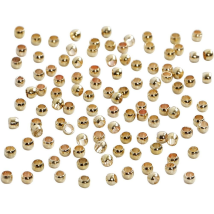 Creativ Company Perles À Écraser Or 2 Mm - 100 Pièces Perles Bijoux