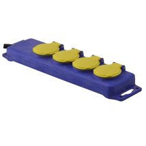 Bloc 4 Prises Étanche - 3x1.5mm² - I-watts