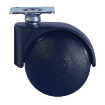 Roullette Jume Lée Rhombus 62115 Fixation Par Platine Ø50 Mm Polyamide Noir