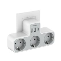 Rallonge 3 Prises Schuko Sans Interrupteur Tessan Ts-323-c 3600 W