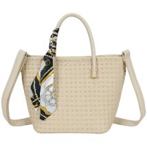 Sac À Main Pour Femme Avec Bandoulière À Motif Tressé Beige Gallantry