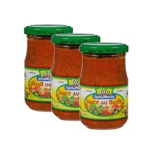 Lot 3x Sauce Tomates Basilic Bio - Louis Martin - Pot 190g