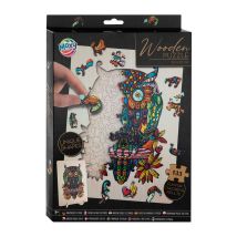 Puzzle En Bois Moxy Hibou - 133 Pièces Éducatif