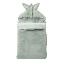 Nid D Ange 0 - 6 Mois Fausse Fourrure Vert De Gris