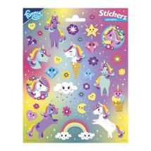 Feuille Autocollante Licorne Totum - Autocollants Colorés Et Amusants