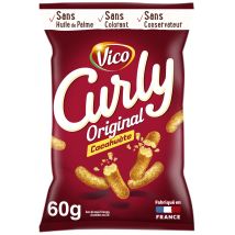 Curly - Biscuits Apéritifs Soufflés À La Cacahuète Curly - Le Sachet De 60g