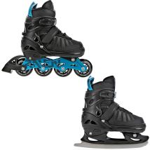Roller En Ligne Oxen Du 38 Au 42 + Patin À Glace Enfant Mixte Bleu Raven